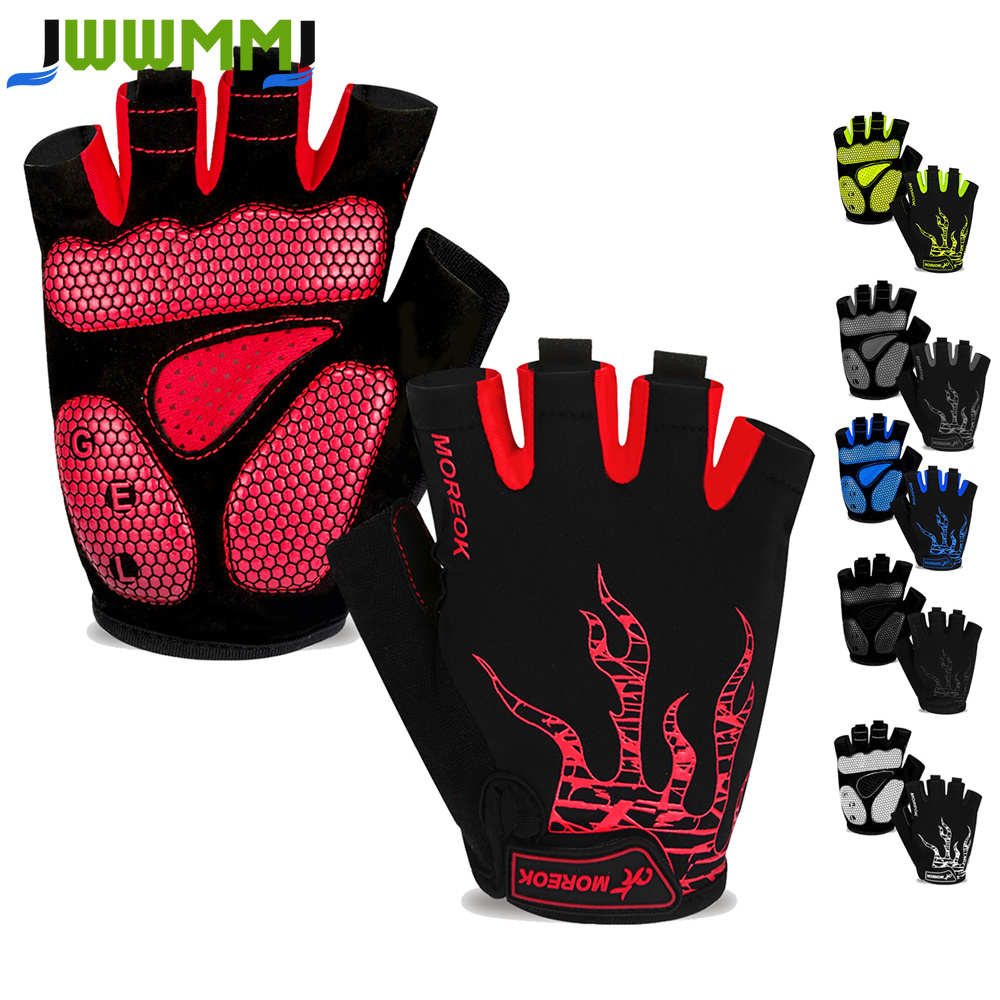 Workout Glove Gym - 1組のサイクリンググローブ、ハーフフィンガーロードバイクMTB自転車グローブ、サイクリング/ワークアウト/バイク/ジム/トレーニング/アウトドア用