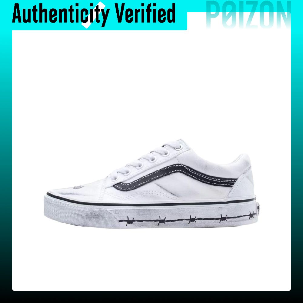 Vans Shoes Old Skool - Vans オールドスクール スケートシューズ ユニセックス ホワイト VN000E9TCJ7
