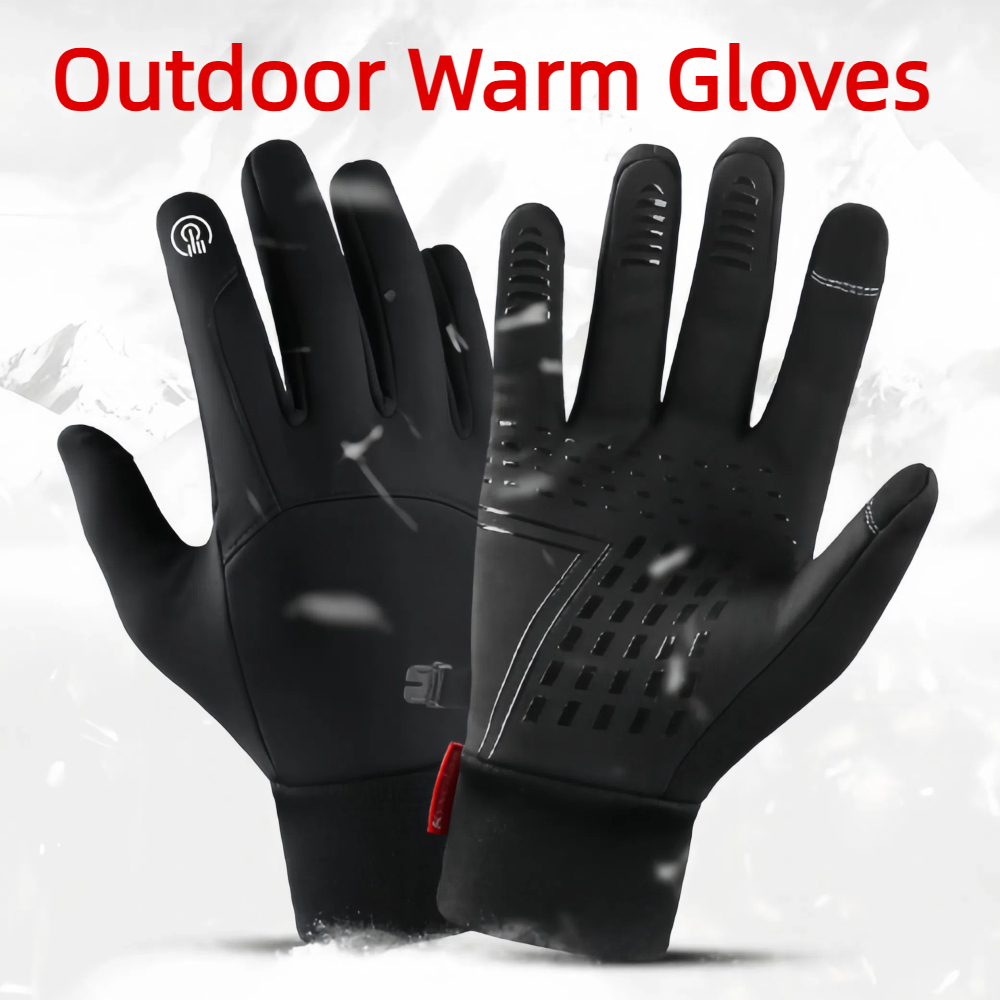 Ski Glove Waterproof - 冬用防水サイクリンググローブ タッチスクリーン対応 自転車グローブ アウトドアスクーター 防風 ライディング