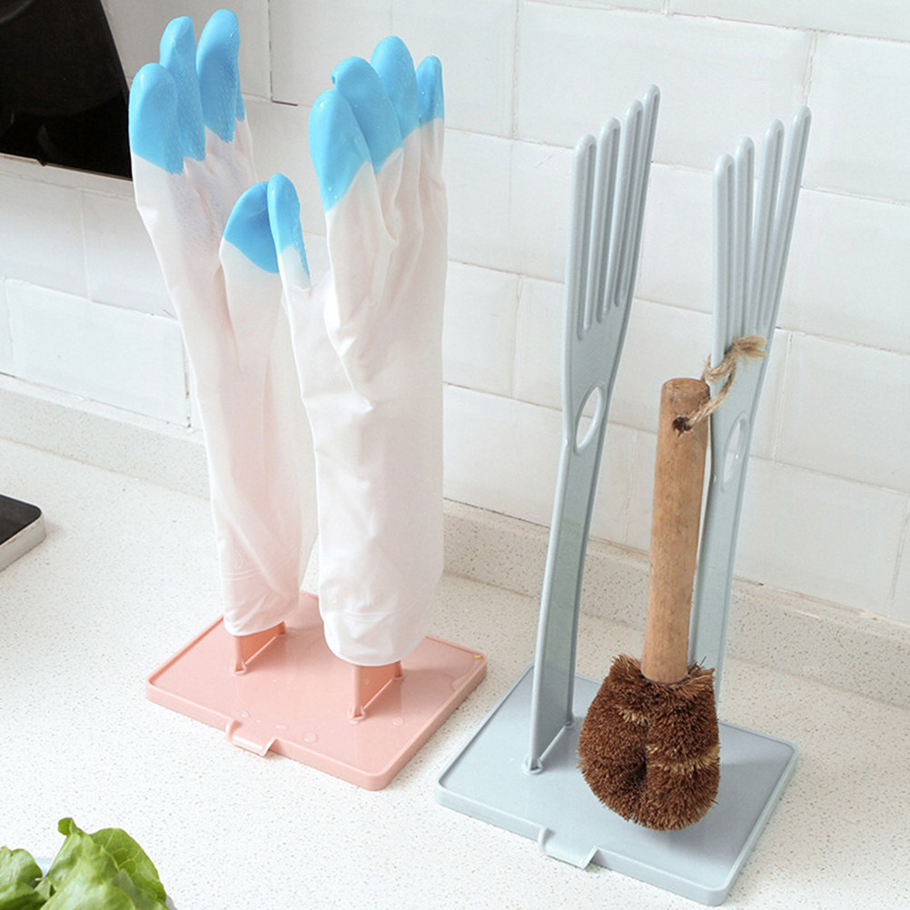1個入りプレミアムプラスチック製多機能排水ラック、ゴム手袋収 - Dish Glove Rubber のレビューと価格