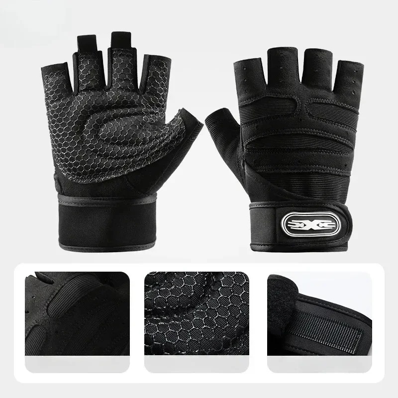 男女兼用フィンガーレスワークアウトグローブ、ロングリストガー - Workout Glove Gym のレビューと価格