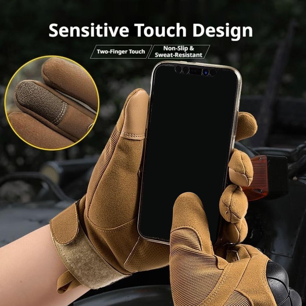 オートバイグローブハードラバーナックルタクティカルグローブタ - Motorcycle Glove Knuckle のレビューと価格