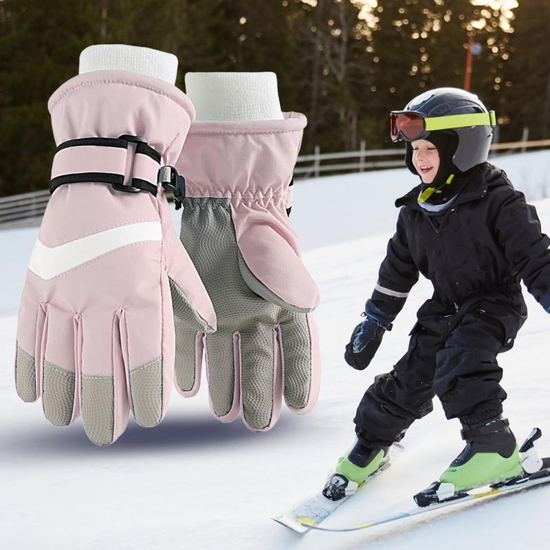 子供用防水断熱スノーボードグローブ、調節可能なウォームグロー - Winter Glove Insulated のレビューと価格