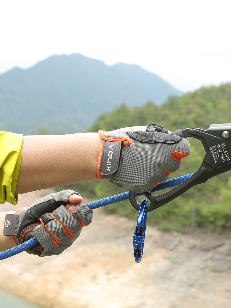 屋外戦術トレーニングハーフフィンガーグローブ、耐摩耗性、ロッ - Cut Resistant Glove のレビューと価格