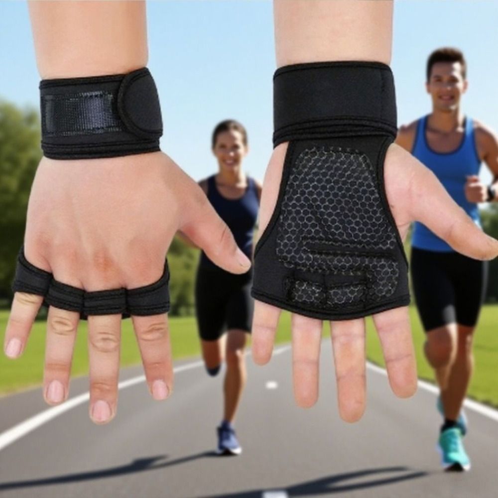 滑り止めジムフィットネスグローブ耐摩耗性手首保護ウェイトリフ - Workout Glove Gym のレビューと価格