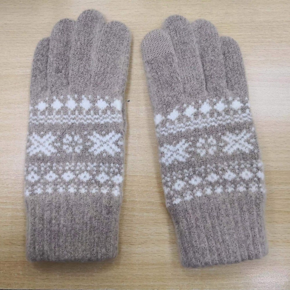 タッチスクリーン ‌   フルフィンガーニットグローブ、断熱 - Winter Glove Insulated のレビューと価格